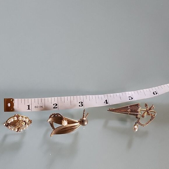 Lot of 3 Vintage Brooches/Pins - Picture 9 of 9